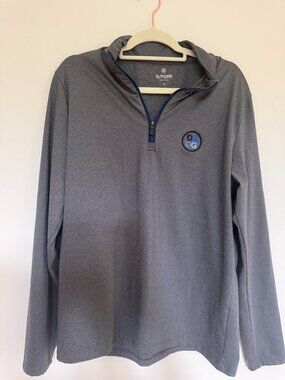 G/FORE Quarter Zip Performance Pullover Sweater Golf Athleisure Gray - Medium
